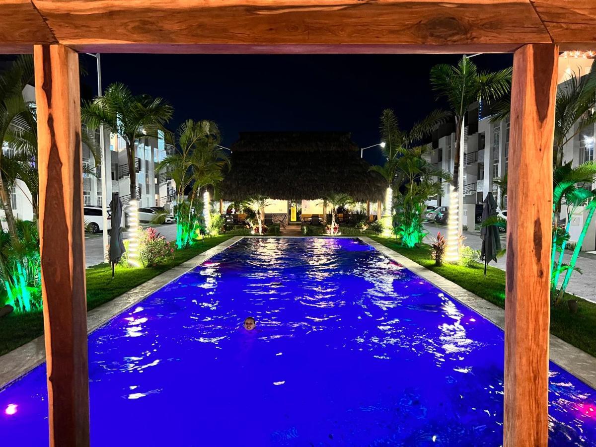 شقة Penthouse Manzanillo Exclusivo Con Alberca المظهر الخارجي الصورة